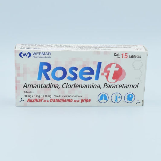 AMANTADINA CLORFENAMINA PARACETAMOL CAJA CON 15 TABLETAS (ROSEL-T)