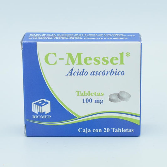 VITAMINA C 100MG CAJA CON 20 TABLETAS (C-MESSEL)