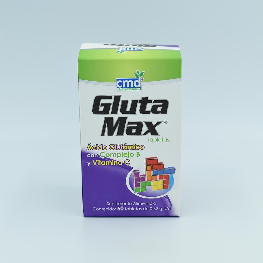 ACIDO GLUTAMICO CON COMPLEJO-B Y VITAMINA C CAJA CON 60 CAPSULAS (GLUTAMAX)