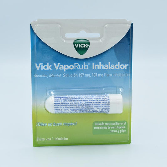 VICK VAPORUB BLISTER CON 1  INHALADOR(MENTOL/ALCANFOR)