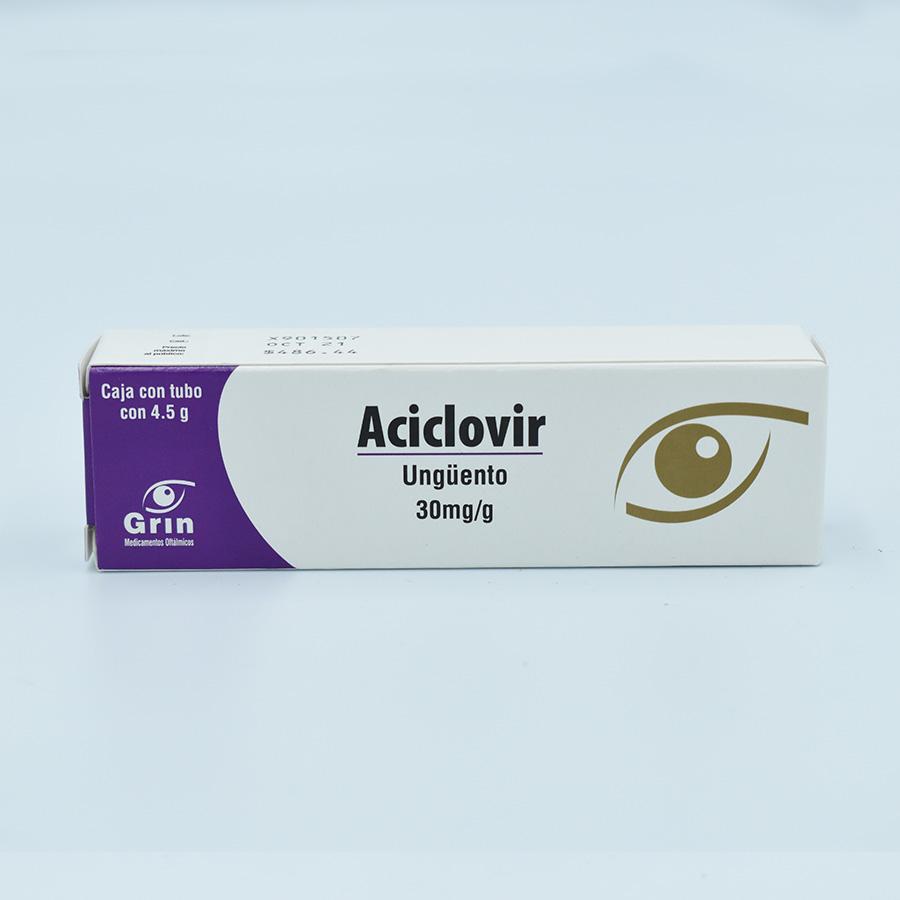 ACICLOVIR 30MG TUBO CON 4.5 GR. UNGENTO OFTALMICO G.I.(EXAKTA)