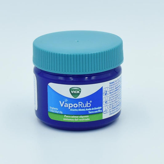 VAPORUB TARRO CON 50GR (ALCANFOR, MENTOL, ACEITE DE EUCALIPTO)