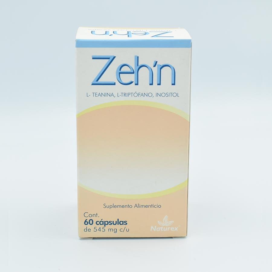 ZEH'N (L-TEANINA, L-TRIPTOFANO,INOSITOL)  545MG.CAJA CON 60 CAPSULAS