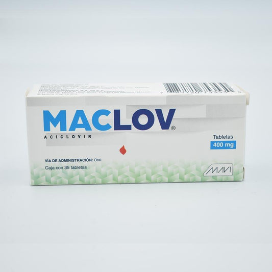 ACICLOVIR 400MG CAJA CON 35 TABLETAS  (MACLOV)