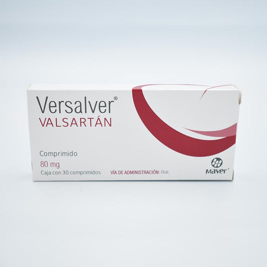 VALSARTAN 80MG CAJA CON 30 COMPRIMIDOS (VERSALVER)