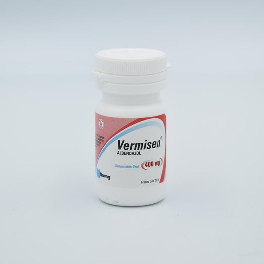 ALBENDAZOL 400MG FRASCO CON 20ML. SUSPENSION (VERMISEN)