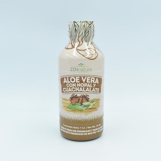 ALOE VERA CON NOPAL Y CUACHALALATE BEBIDA 1 LITRO