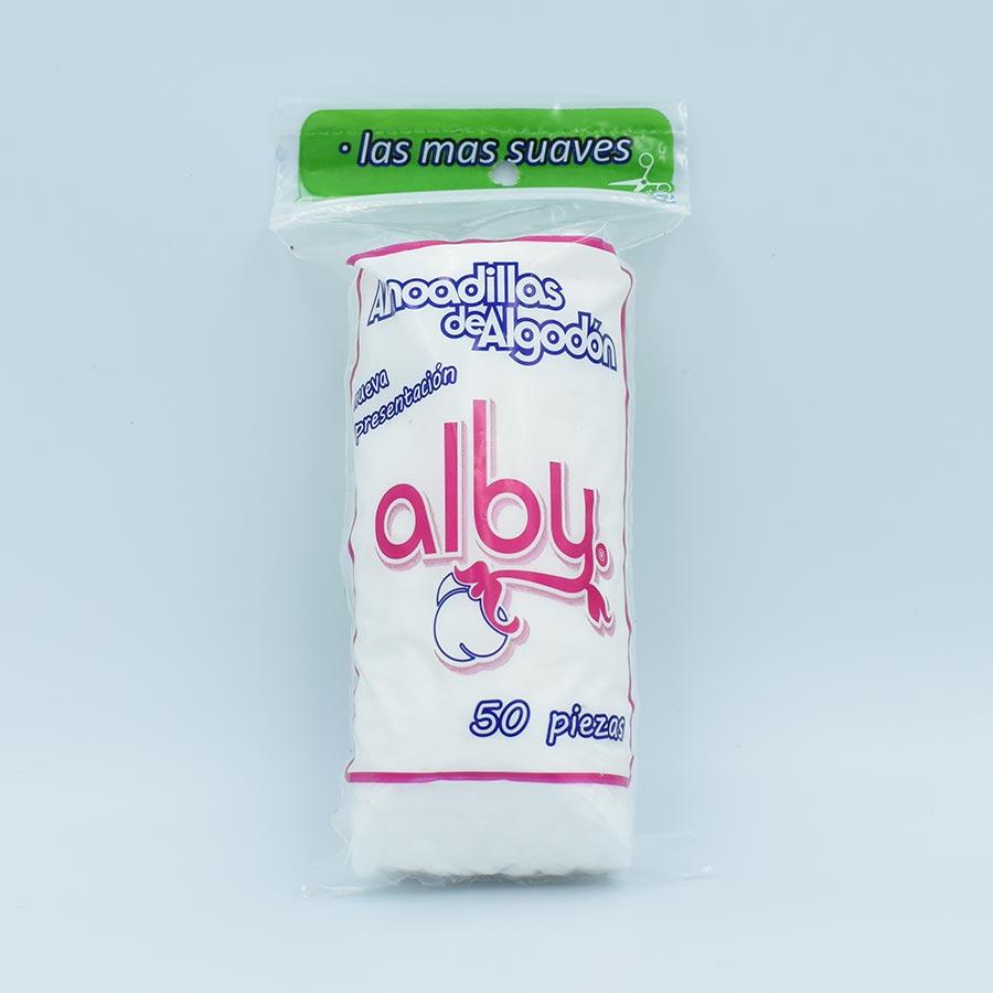 ALBY ALMOHADILLA FACIAL BOLSA CON 50 PIEZAS